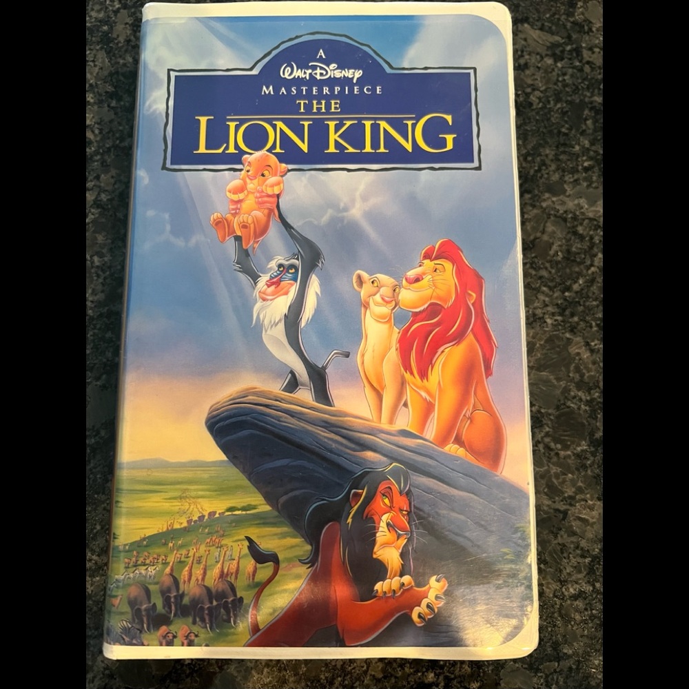 Lion King Walt Disney masterpiece original  VHS